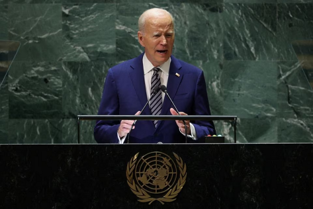 us president joe biden addresses the 78th session of the un general assembly in new york city us september 19 2023 photo reuters us president joe biden addresses the 78th session of the un general assembly in new york city us september 19 2023 photo reuters