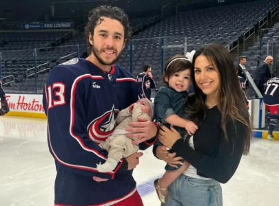 johnny gaudreau s widow reveals pregnancy with third baby at emotional memorial service