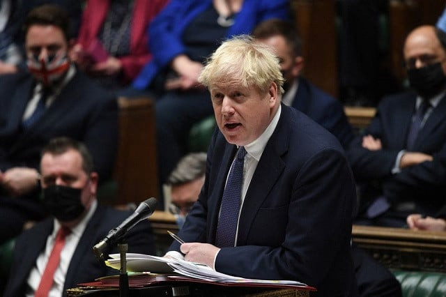 british prime minister boris johnson attends the weekly prime minister s questions at the parliament in london britain january 5 2022 photo reuters british prime minister boris johnson attends the weekly prime minister s questions at the parliament in london britain january 5 2022 photo reuters