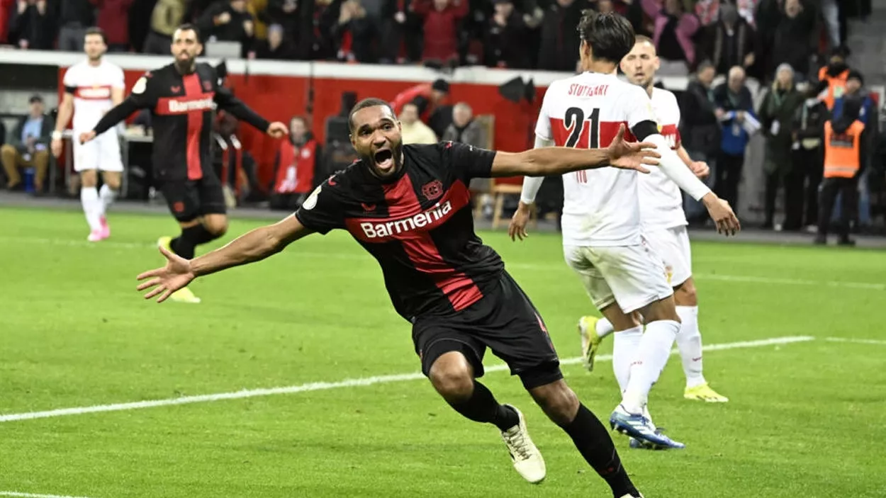 jonathan tah celebrates his 90th minute german cup winner for leverkusen photo afp jonathan tah celebrates his 90th minute german cup winner for leverkusen photo afp