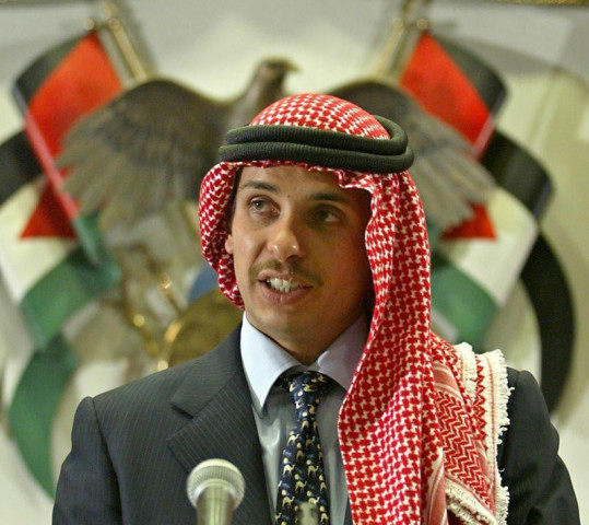 jordan s crown prince hamza bin hussein delivers a speech to muslim clerics and scholars at the opening ceremony of a religious conference at the islamic al al bayet university in amman jordan august 21 2004 photo reuters file jordan s crown prince hamza bin hussein delivers a speech to muslim clerics and scholars at the opening ceremony of a religious conference at the islamic al al bayet university in amman jordan august 21 2004 photo reuters file