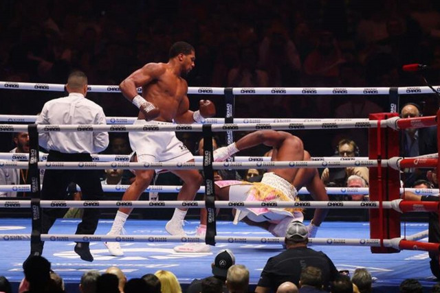joshua defeats ngannou with brutal second round ko joshua defeats ngannou with brutal second round ko