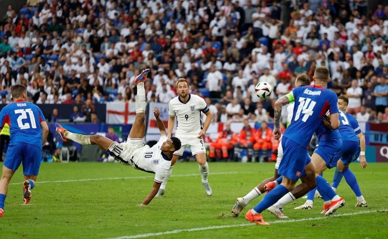 june 30 2024 england s jude bellingham scores their first goal photo reuters