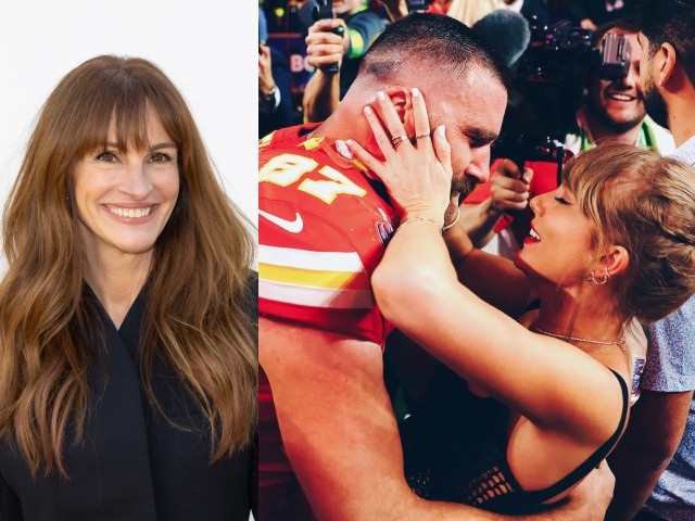 julia roberts sparks controversy over touchy interaction with travis kelce at taylor swift show julia roberts sparks controversy over touchy interaction with travis kelce at taylor swift show