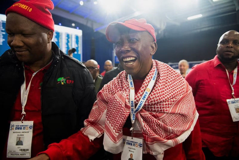 julius malema leader of the far left economic freedom fighters eff and former anc youth leader june 1 2024 photo reuters