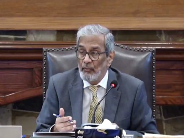 caretaker sindh chief minister justice retd maqbool baqar screengrab caretaker sindh chief minister justice retd maqbool baqar screengrab
