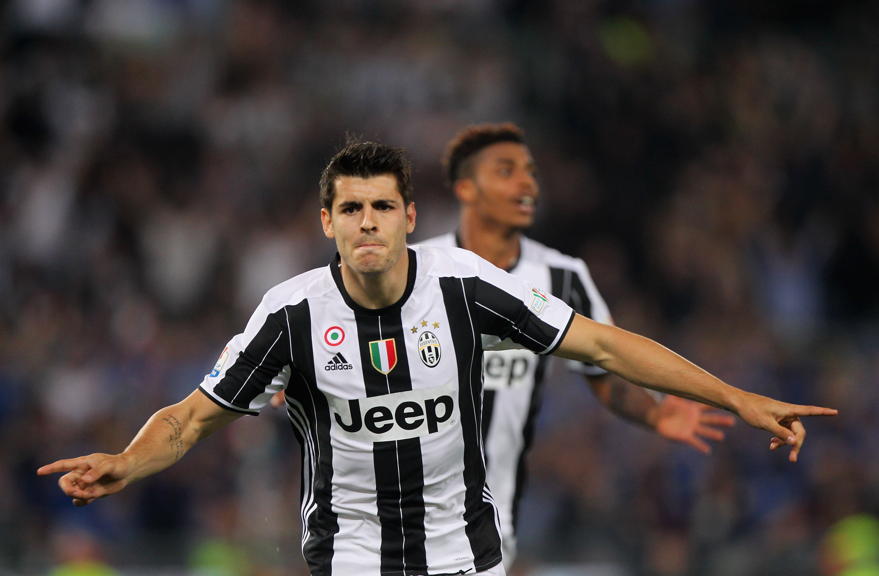 juventus sign atletico forward morata on one year loan deal