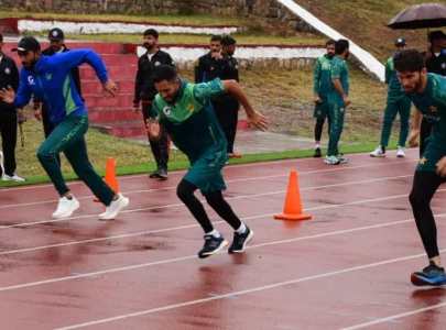 babar azam joins kakul camp as pakistan players sweat it out on day three