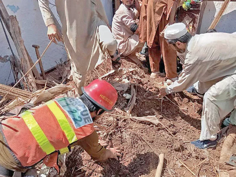 heavy rains claim five lives in k p heavy rains claim five lives in k p