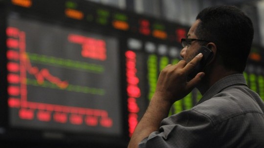 market watch jittery investors push psx below 40 000