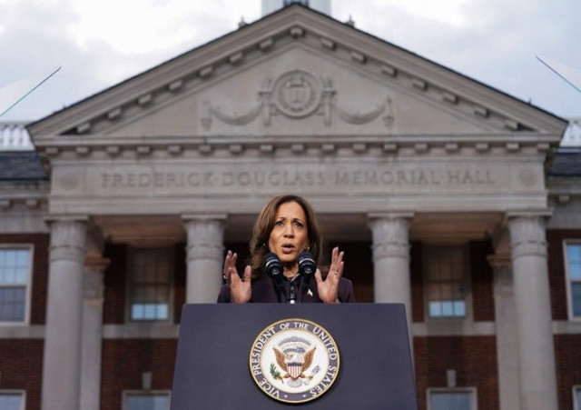 kamala harris concedes to trump vows the fight will go on
