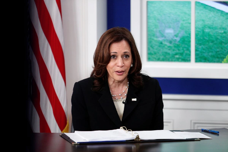 us vice president kamala harris leads a session of the president s online covid summit inside the eisenhower executive office building at the white house in washington us september 22 2021 photo reuters