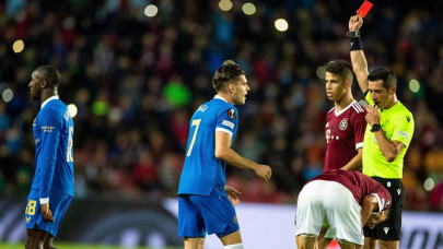 kamara red carded in new prague flashpoint as rangers lose kamara red carded in new prague flashpoint as rangers lose