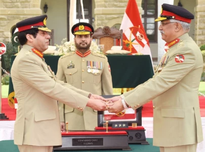 incoming dg isi hands over karachi corps command to gen saeed