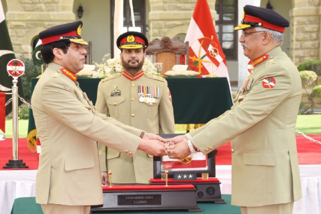 incoming dg isi hands over karachi corps command to gen saeed