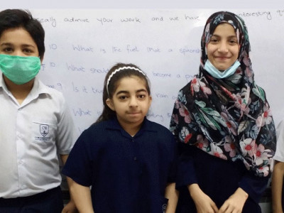 pakistani fourth graders over the moon after astronauts respond to their questions