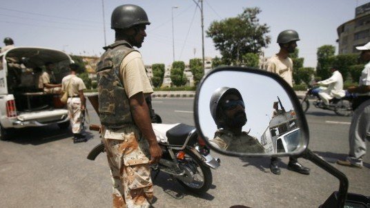 security beefed up in karachi two dead
