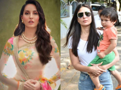 kareena kapoor reacts on nora fatehi s comment about marrying taimur