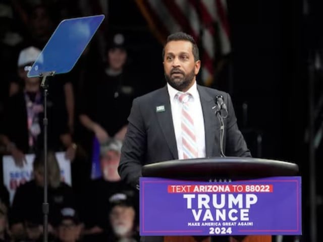 kash patel speaking at prescott valley arizona on october 13 2024 photo reuters