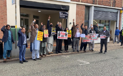 kashmiris stage protest outside indian consulate in birmingham kashmiris stage protest outside indian consulate in birmingham