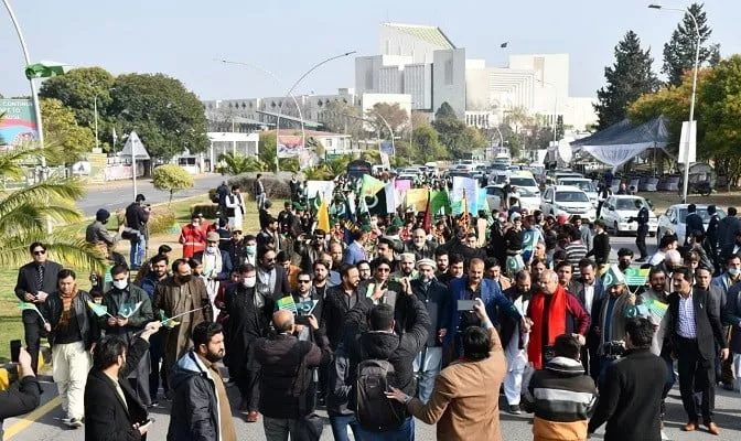 a rally was held in islamabad on saturday to express support to kashmiris for their right to self determination photo express a rally was held in islamabad on saturday to express support to kashmiris for their right to self determination photo express
