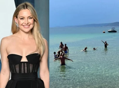 kate hudson shares family beach vacation moments on instagram