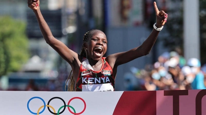 kenya s peres jepchirchir wins the last women s olympic marathon photo afp