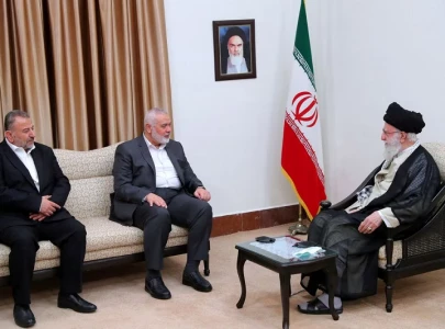 iranian state media confirm meeting between khamenei hamas haniyeh in tehran