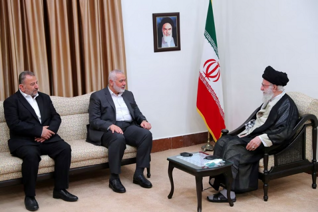 iran s supreme leader ayatollah ali khamenei meets with palestinian group hamas top leader ismail haniyeh in tehran iran june 21 2023 photo reuters iran s supreme leader ayatollah ali khamenei meets with palestinian group hamas top leader ismail haniyeh in tehran iran june 21 2023 photo reuters