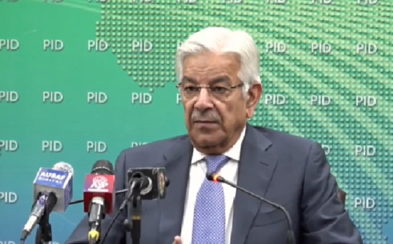 defence minister khawaja asif addressing press conference in islamabad screengrab