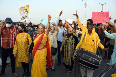 aurat march rallies held across country