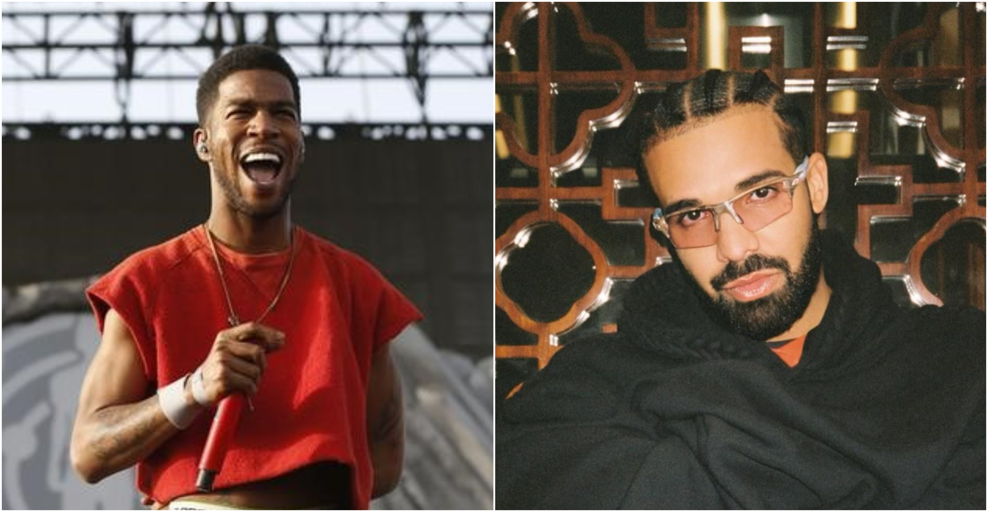kid cudi courtesy reuters and drake courtesy champagnepapi on instagram