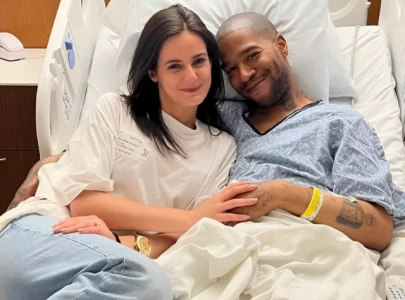 kid cudi recovering after second foot surgery with fianc e by his side kid cudi recovering after second foot surgery with fianc e by his side