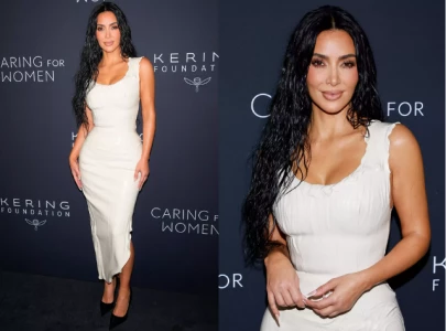 kim kardashian stuns in water inspired dress at kering foundation s caring for women amid nyfw kim kardashian stuns in water inspired dress at kering foundation s caring for women amid nyfw