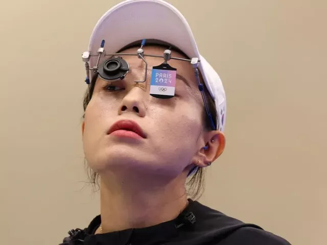 south korean pistol shooter kim ye ji faints during a press conference in her home country photo file south korean pistol shooter kim ye ji faints during a press conference in her home country photo file