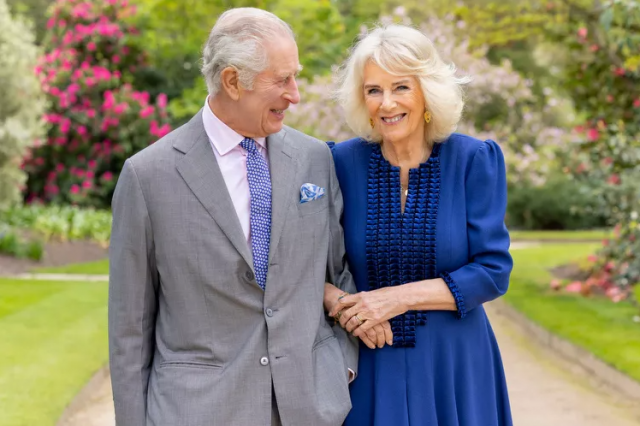 king charles and queen camilla photographed on april 10 2023 to mark the first anniversary of their coronation photo buckingham palace pa wire king charles and queen camilla photographed on april 10 2023 to mark the first anniversary of their coronation photo buckingham palace pa wire