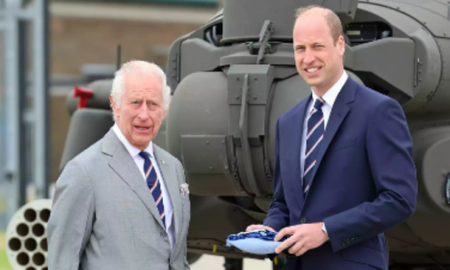 king charles and prince williams at the colonel in chief handover in hampshire on may 13 photo chris jackson king charles and prince williams at the colonel in chief handover in hampshire on may 13 photo chris jackson