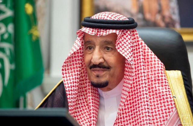 saudi arabia s king salman bin abdulaziz attends a virtual cabinet meeting in neom saudi arabia august 18 2020 photo reuters