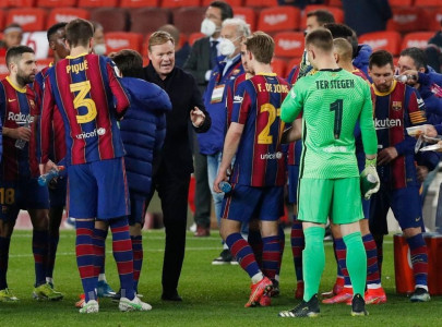 we never threw away the cup says proud barca boss koeman we never threw away the cup says proud barca boss koeman