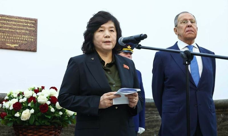 north korean foreign minister choe son hui was in moscow for support to russia in ukraine war photo afp