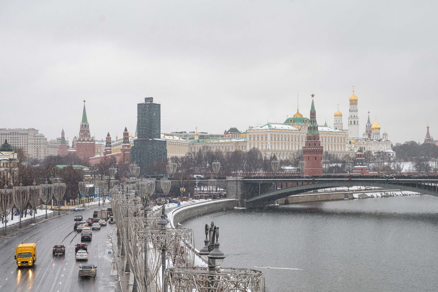 photo taken on feb 10 2022 shows the kremlin in moscow russia photo xinhua