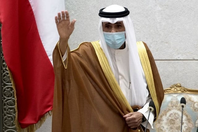 kuwait s new emir nawaf al ahmad al sabah gestures as he takes the oath of office at the parliament in kuwait city kuwait september 30 2020 photo reuters kuwait s new emir nawaf al ahmad al sabah gestures as he takes the oath of office at the parliament in kuwait city kuwait september 30 2020 photo reuters