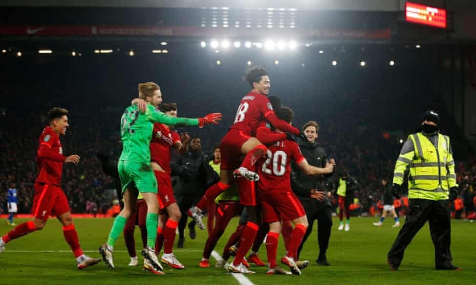 liverpool fight back to beat leicester in league cup