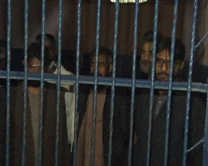 the police arrested eight land mafia members photo express