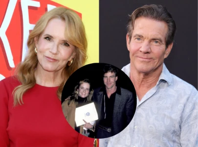 lea thompson reacts to ex fianc dennis quaid s support for trump at rally i was engaged to him