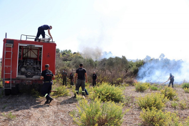 lebanese civil defence volunteers extinguish a forest fire which ignited following shelling from israel in alma al shaab october 26 2023 photo afp lebanese civil defence volunteers extinguish a forest fire which ignited following shelling from israel in alma al shaab october 26 2023 photo afp