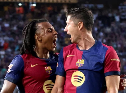 barcelona edge bilbao 2 1 lewandowski shines with crucial winner