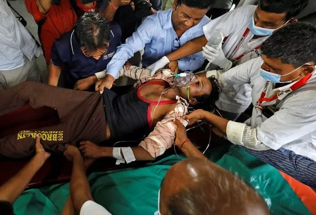 rameshbhai shankarbhai rathva 32 who according to a doctor consumed spurious liquor is brought to a hospital for treatment in ahmedabad india july 26 2022 photo reuters rameshbhai shankarbhai rathva 32 who according to a doctor consumed spurious liquor is brought to a hospital for treatment in ahmedabad india july 26 2022 photo reuters