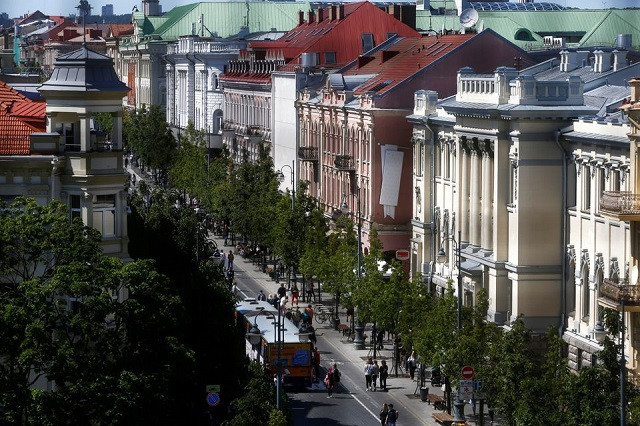 a view of gediminas street in vilnius lithuania may 19 2018 photo reuters