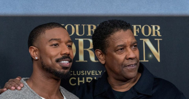 michael b jordan and denzel washington pose during the red carpet premiere of a journal for jordan in new york city us reuters jeenah moon michael b jordan and denzel washington pose during the red carpet premiere of a journal for jordan in new york city us reuters jeenah moon